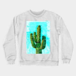 Minimal Cactus Deco Sketch Crewneck Sweatshirt